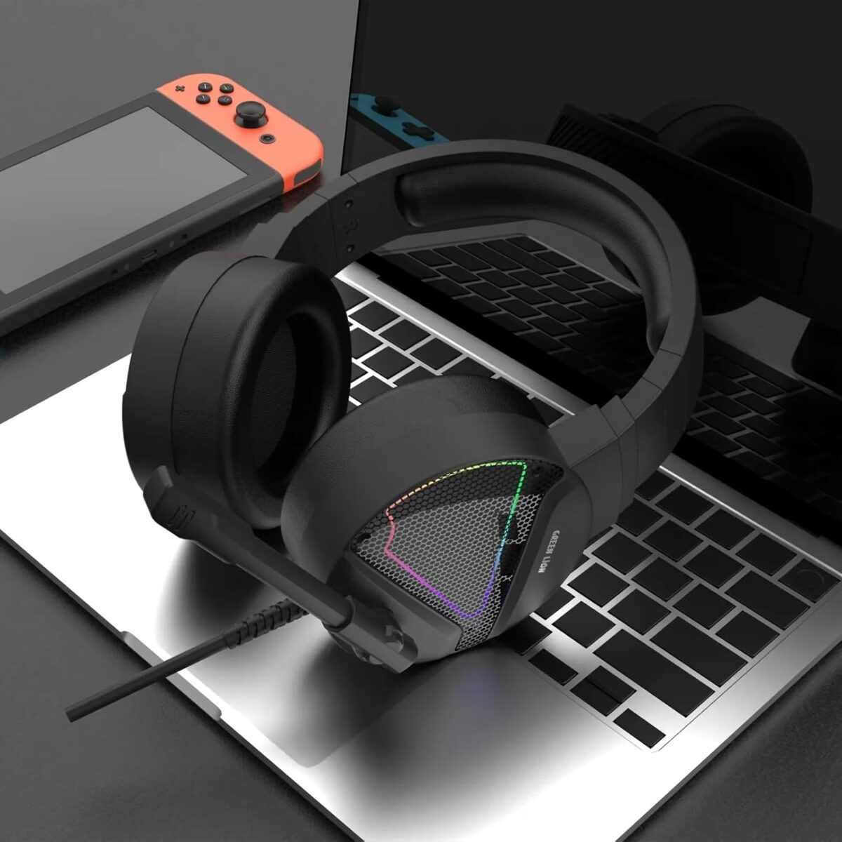 ⁦سماعة Green Lion GP27X Gaming Headphone⁩ - الصورة ⁦3⁩