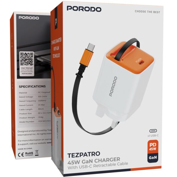 شاحن 45W porodo